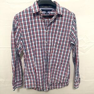 Plaid, long sleeve, button up shirt